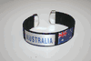 AUSTRALIA BLACK COUNTRY FLAG SUPER THICK BRACELET WRISTBAND .. NEW