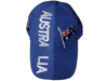 AUSTRALIA BLUE COUNTRY FLAG FIFA SOCCER WORLD CUP EMBOSSED HAT CAP .. NEW