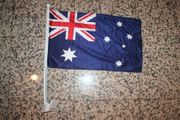 AUSTRALIA COUNTRY CAR FLAG FOR YOUR AUTOMOBILE WITH POLE .. NEW