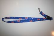 AUSTRALIA COUNTRY FLAG BLUE LANYARD KEYCHAIN PASSHOLDER TICKET HOLDER ... NEW