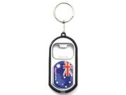 AUSTRALIA COUNTRY FLAG BOTTLE OPENER LED KEYCHAIN ..HIGH QUALITY .. NEW