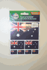 AUSTRALIA COUNTRY FLAG COLLECTION OF 7 DIFFERENT SIZE STICKERS .. NEW