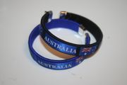 AUSTRALIA COUNTRY FLAG FLEXIBLE C BRACELETS WRISTBANDS .. CHOOSE YOUR COLOR .. NEW