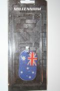 AUSTRALIA COUNTRY FLAG METAL DOG TAG NECKLACE PENDANT .. NEW