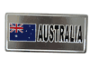 AUSTRALIA COUNTRY FLAG SMALL METAL LICENSE PLATE STICKER DECAL EMBLEM .. NEW
