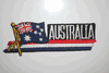 AUSTRALIA COUNTRY FLAG WORD IRON-ON PATCH CREST BADGE ... NEW