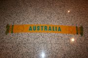 AUSTRALIA GREEN AND GOLD COUNTRY FLAG SCARF SCARVES ... FIFA WORLD CUP SOCCER FOOTBALL .. NEW