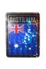 AUSTRALIA SQUARE COUNTRY FLAG METALLIC BUMPER STICKER DECAL .. SIZE  3" X 4" INCHES .. NEW