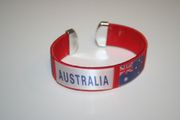 AUSTRALIA RED COUNTRY FLAG SUPER THICK BRACELET WRISTBAND ... NEW
