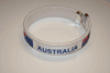 AUSTRALIA WHITE COUNTRY FLAG FLEXIBLE METAL NYLON BRACELET ... NEW