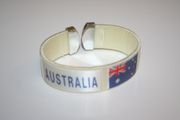 AUSTRALIA WHITE COUNTRY FLAG SUPER THICK BRACELET WRISTBAND .. NEW