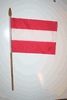 AUSTRIA COUNTRY 4" X 6" SMALL STICK FLAG WITH 10 INCH POLE ... NEW