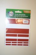AUSTRIA COUNTRY FLAG COLLECTION OF 7 DIFFERENT SIZE STICKERS .. NEW