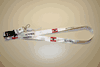 AUSTRIA COUNTRY FLAG WHITE HIGH GLOSS LANYARD KEYCHAIN PASSHOLDER NECKSTRAP ... NEW