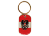 AUSTRIA COUNTRY FLAG WITH EAGLE KEYCHAIN ..HIGH QUALITY .. NEW
