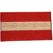  AUSTRIA Plain Country Flag Iron - On PATCH CREST BADGE