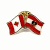 AUSTRIA WITH EAGLE / CANADA COUNTRY FLAG SMALL METAL FRIENSHIP LAPEL PIN BADGE .. NEW AUSTRIA WITH EAGLE / CANADA COUNTRY FLAG SMALL METAL FRIENSHIP LAPEL PIN BADGE .. NEW