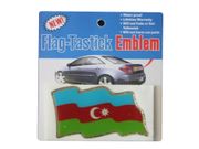 AZERBAIDJAN COUNTRY FLAG WAVY BUMPER DECAL STICKER EMBLEM ...