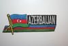AZERBAIJAN COUNTRY FLAG WORD IRON-ON PATCH CREST BADGE .. NEW