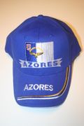 AZORES BLUE COUNTRY FLAG EMBROIDERED HAT CAP .. ACORES PORTUGAL .. NEW