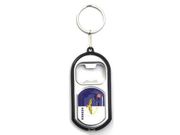 AZORES COUNTRY FLAG BOTTLE OPENER LED KEYCHAIN ..HIGH QUALITY .. NEW