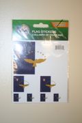 AZORES COUNTRY FLAG COLLECTION OF 7 DIFFERENT SIZE STICKERS .. ACORES .. NEW