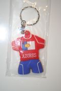 AZORES RED SOCCER JERSEY KEYCHAIN ... FIFA WORLD CUP FOOTBALL ... NEW