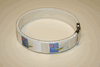 AZORES WHITE COUNTRY FLAG FLEXIBLE METAL NYLON BRACELET .. NEW