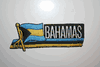 BAHAMAS COUNTRY FLAG WORD IRON-ON PATCH CREST BADGE .. NEW