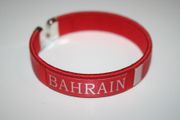 BAHRAIN RED COUNTRY FLAG FLEXIBLE BRACELET WRISTBAND .. NEW