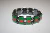 BANGLADESH COUNTRY FLAG FLEXIBLE METAL SPORTS BRACELET WRISTBAND .. NEW