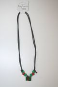 BANGLADESH COUNTRY FLAG METAL NECKLACE CHOKER .. NEW
