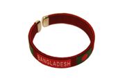 BANGLADESH RED COUNTRY FLAG FLEXIBLE BRACELET WRISTBAND .. NEW