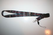 BARACK OBAMA 44TH PRESIDENT USA BLACK THICK LANYARD KEYCHAIN PASSHOLDER .. NEW