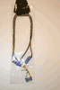 BARBADOS COUNTRY FLAG METAL LADY NECKLACE ... NEW