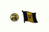 BARBADOS COUNTRY FLAG METAL LAPEL PIN BADGE .. NEW