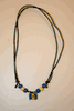 BARBADOS COUNTRY FLAG METAL NECKLACE ... CRICKET SOCCER FOOTBALL ...NEW