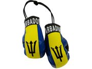 BARBADOS COUNTRY FLAG MINI BOXING GLOVES ..HIGH QUALITY .. NEW
