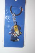 BARBADOS COUNTRY FLAG SMALL BOY METAL KEYCHAIN .. NEW