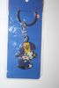 BARBADOS COUNTRY FLAG SMALL BOY METAL KEYCHAIN .. NEW