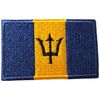 BARBADOS COUNTRY FLAG SMALL IRON ON PATCH CREST BADGE . NEW