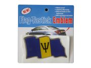BARBADOS COUNTRY FLAG WAVY BUMPER DECAL STICKER EMBLEM ...