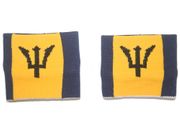 BARBADOS COUNTRY FLAG WRISTBAND SWEATBAND .. FIFA SOCCER WORLD CUP .. GREAT QUALITY .. NEW