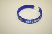 BARCELONA BLUE FOOTBALL SOCCER CLUB FLEXIBLE BRACELET WRISTBAND ...NEW