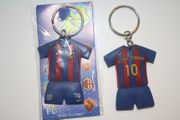 BARCELONA FC FOOTBALL CLUB RONALDINHO #10 SOCCER JERSEY KEYCHAIN ... NEW
