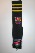 BARCELONA FCB BLACK SOCCER FOOTBALL SOCKS .. HIGH QUALITY UNISEX MEN 7-10 ... NEW