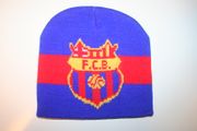 BARCELONA FCB FOOTBALL CLUB SOCCER BLUE HAT CAP TOUQUE TOQUE .. NEW