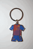 BARCELONA FCB FOOTBALL SOCCER CLUB METAL JERSEY KEYCHAIN .. NEW