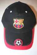 BARCELONA FOOTBALL CLUB BLACK SOCCER HAT CAP .. NEW