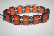 BARCELONA SOCCER FOOTBALL CLUB FLEXIBLE METAL SPORTS BRACELET WRISTBAND ... NEW
